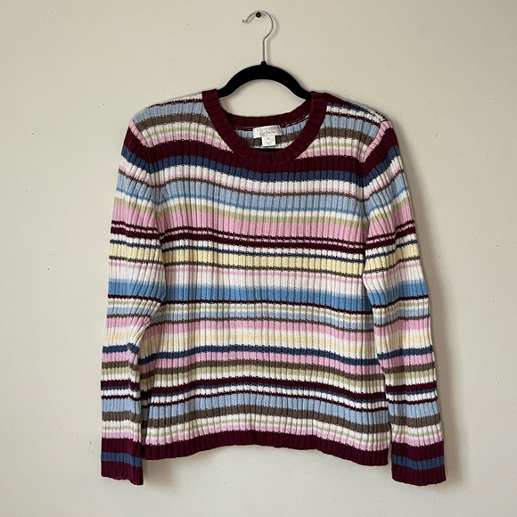 Christopher & Banks Sweaters - *SOLD* Vintage colorful stripped sweater